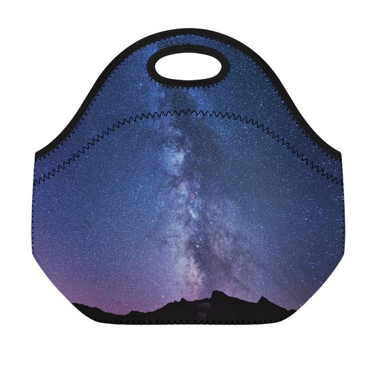Stars Night Milky Way Print Neoprene Lunch Bag