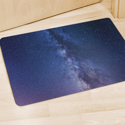 Stars Night Milky Way Print Polyester Doormat