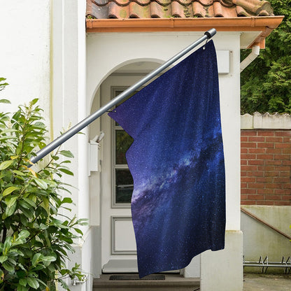 Stars Night Milky Way Print Polyester Flag