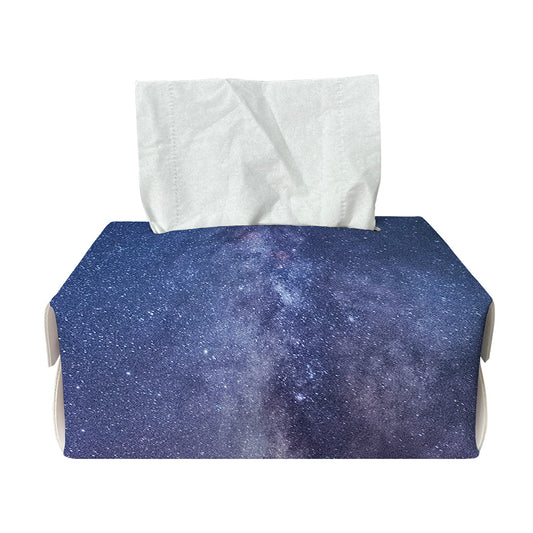 Stars Night Milky Way Print Rectangle Tissue Box Cover