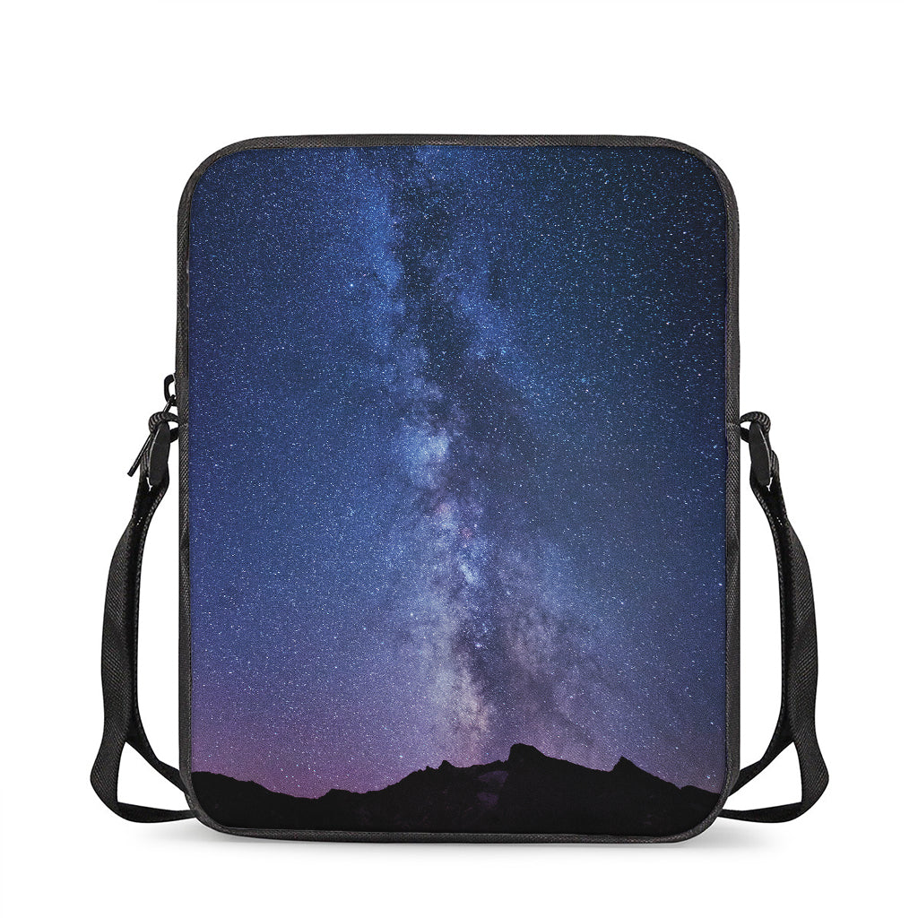 Stars Night Milky Way Print Rectangular Crossbody Bag