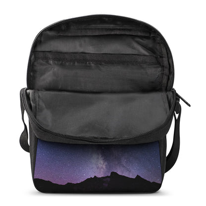 Stars Night Milky Way Print Rectangular Crossbody Bag