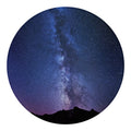 Stars Night Milky Way Print Round Blanket