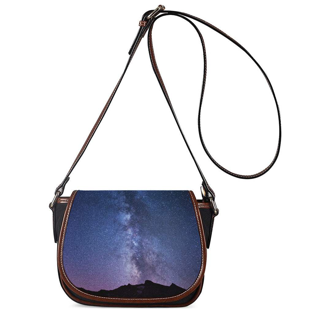 Stars Night Milky Way Print Saddle Bag