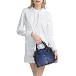 Stars Night Milky Way Print Shoulder Handbag