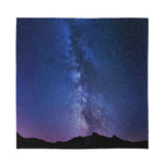 Stars Night Milky Way Print Silk Bandana