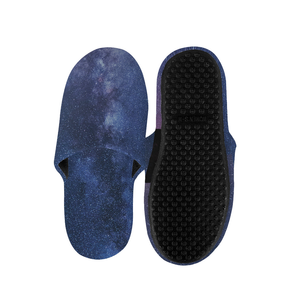 Stars Night Milky Way Print Slippers