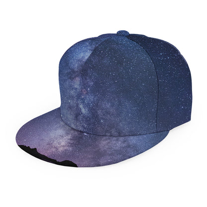 Stars Night Milky Way Print Snapback Cap