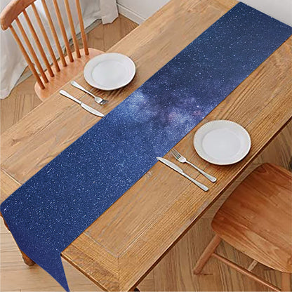 Stars Night Milky Way Print Table Runner