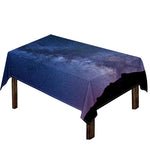 Stars Night Milky Way Print Tablecloth