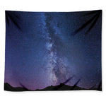 Stars Night Milky Way Print Tapestry
