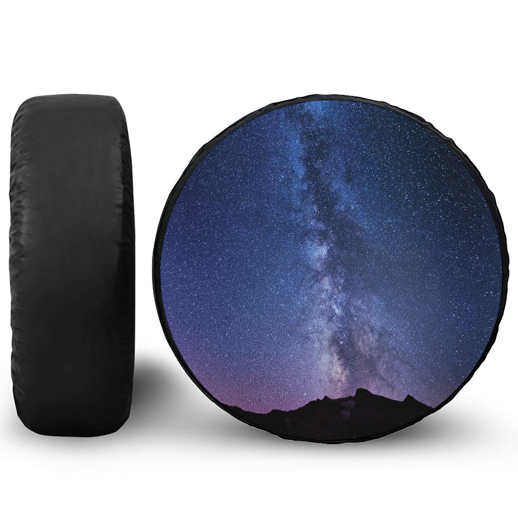 Stars Night Milky Way Print Tire Cover