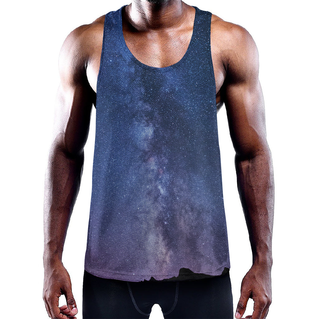 Stars Night Milky Way Print Training Tank Top