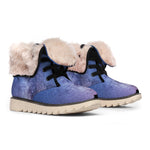 Stars Night Milky Way Print Winter Boots