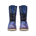 Stars Night Milky Way Print Winter Boots