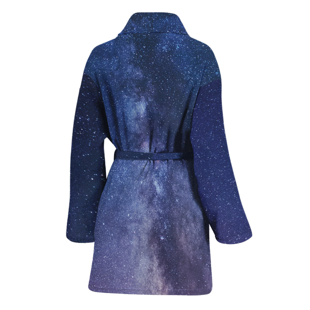 Stars Night Milky Way Print Women's Bathrobe