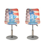 Statue of Liberty USA Flag Print Bar Stool Covers