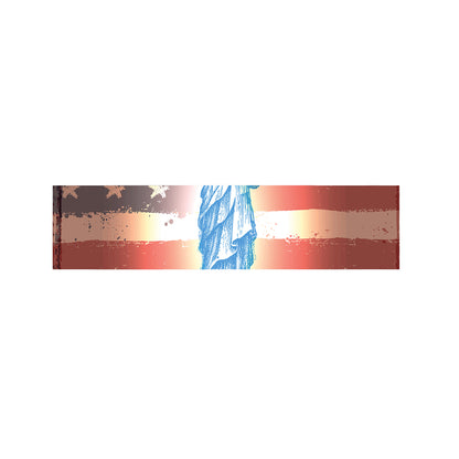 Statue of Liberty USA Flag Print Bed Runner