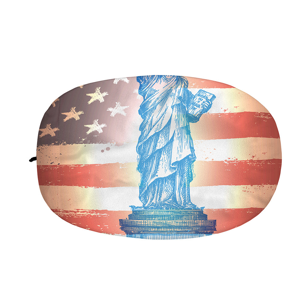 Statue of Liberty USA Flag Print Car Side Mirror Covers