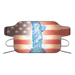 Statue of Liberty USA Flag Print Car Windshield Snow Cover