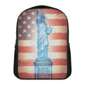 Statue of Liberty USA Flag Print Casual Backpack