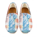 Statue of Liberty USA Flag Print Casual Shoes