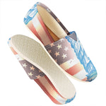 Statue of Liberty USA Flag Print Casual Shoes