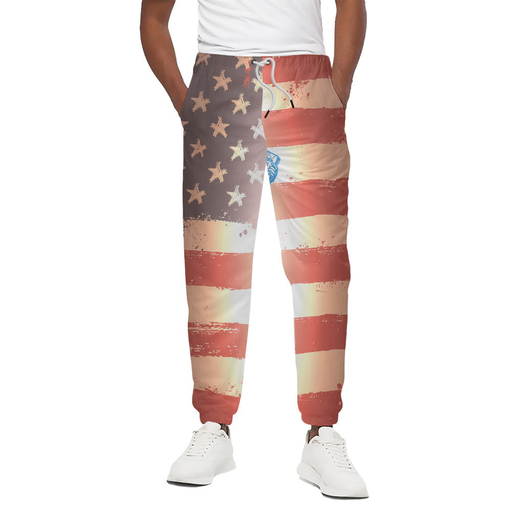 Statue of Liberty USA Flag Print Cotton Pants