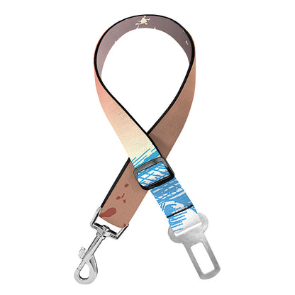 Statue of Liberty USA Flag Print Dog Seat Belt