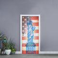 Statue of Liberty USA Flag Print Door Sticker