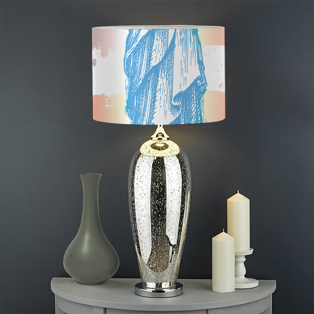 Statue of Liberty USA Flag Print Drum Lamp Shade