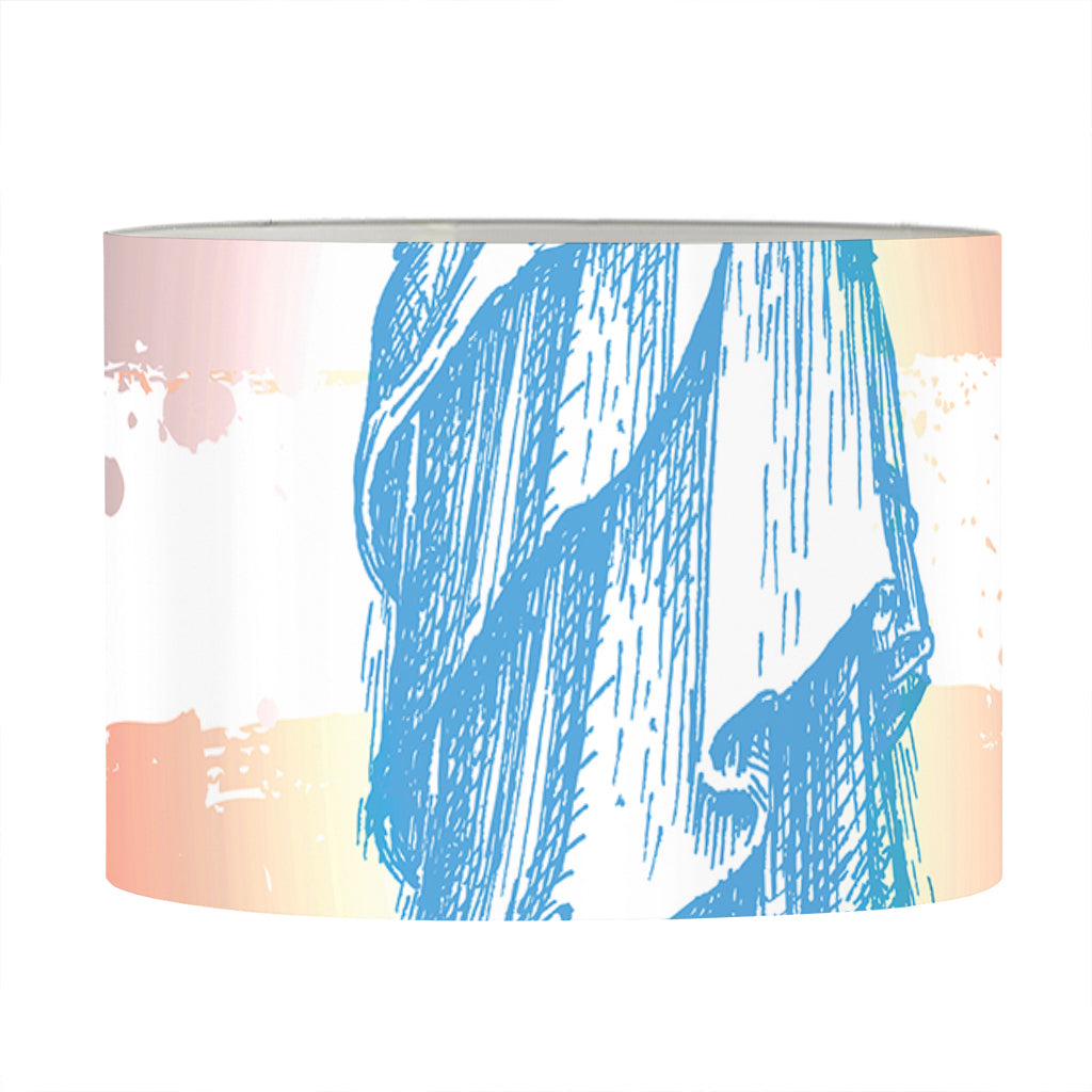 Statue of Liberty USA Flag Print Drum Lamp Shade