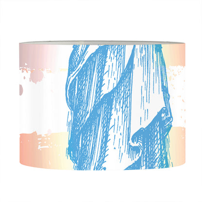 Statue of Liberty USA Flag Print Drum Lamp Shade