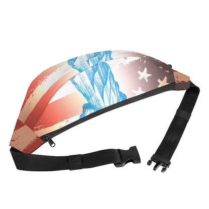 Statue of Liberty USA Flag Print Fanny Pack