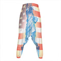Statue of Liberty USA Flag Print Hammer Pants