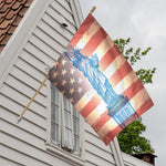 Statue of Liberty USA Flag Print House Flag