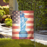 Statue of Liberty USA Flag Print House Flag