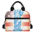 Statue of Liberty USA Flag Print Insulated Lunch Bag