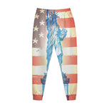 Statue of Liberty USA Flag Print Jogger Pants