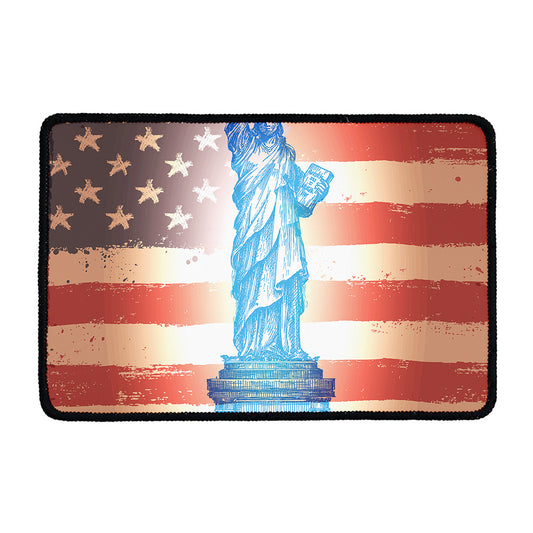 Statue of Liberty USA Flag Print Kitchen Mat