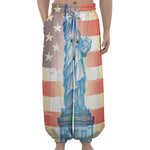Statue of Liberty USA Flag Print Lantern Pants
