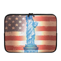 Statue of Liberty USA Flag Print Laptop Sleeve