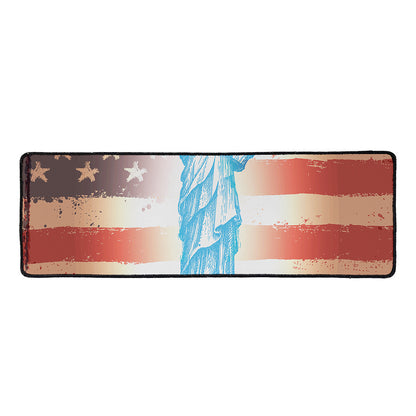 Statue of Liberty USA Flag Print Long Kitchen Mat