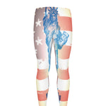 Statue of Liberty USA Flag Print Men's leggings