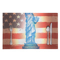 Statue of Liberty USA Flag Print Placemat