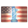 Statue of Liberty USA Flag Print Polyester Doormat