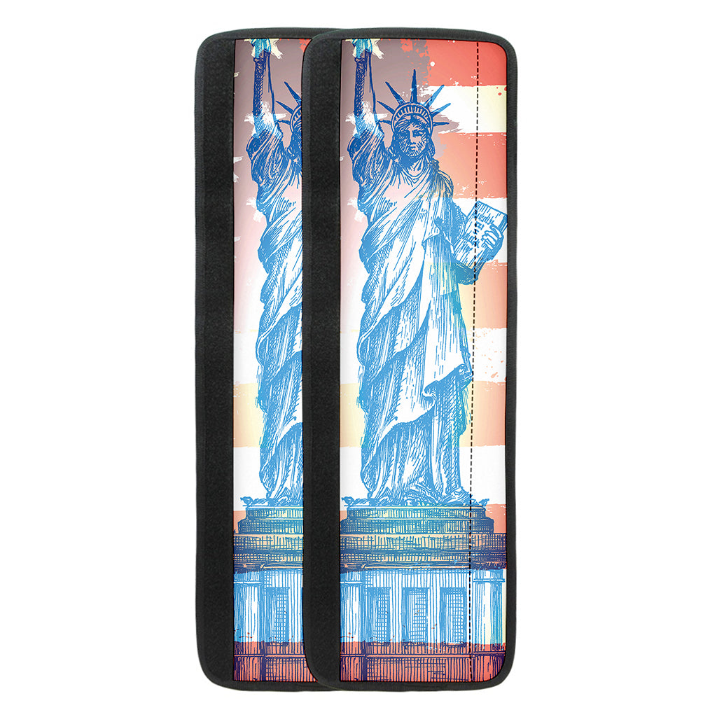 Statue of Liberty USA Flag Print Refrigerator Handle Covers