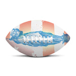 Statue of Liberty USA Flag Print Rugby Ball