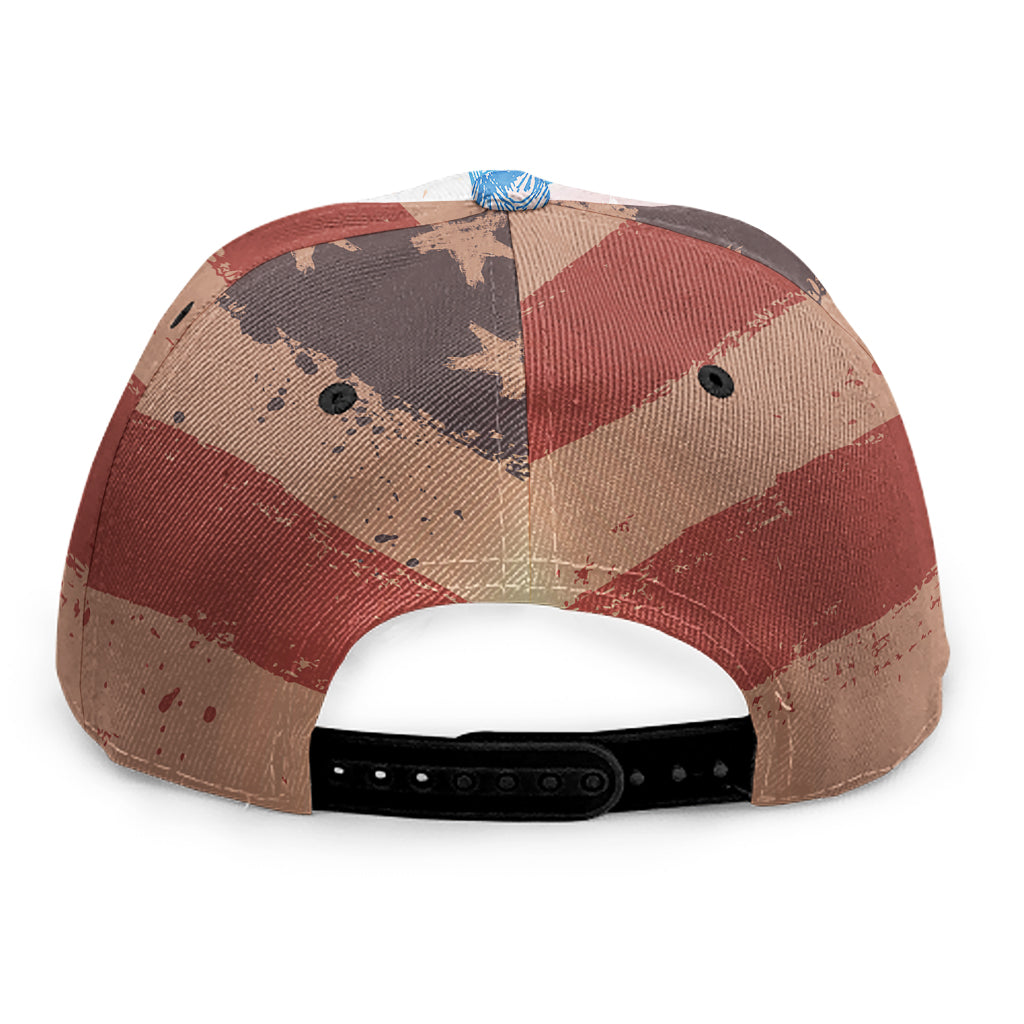 Statue of Liberty USA Flag Print Snapback Cap