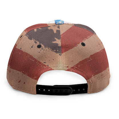 Statue of Liberty USA Flag Print Snapback Cap